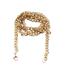 زنجیر استیل طلایی شوپینگ سایز 7 قفل دار