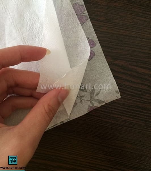 آموزش دکوپاژ با استفاده از دستمال کاغذی