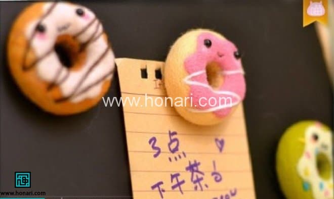 آموزش کچه دوزی ساخت مگنت نمدی