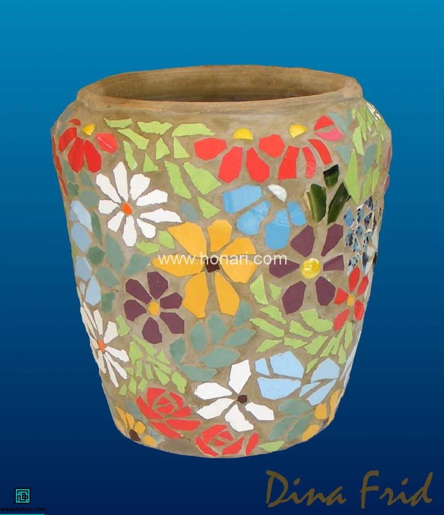 آموزش کاشی کاری روی سفال