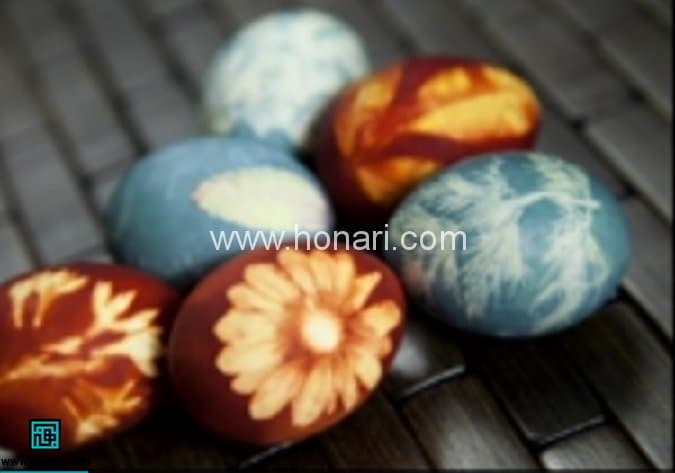 تخم مرغ های رنگی برای هفت سین بسازید