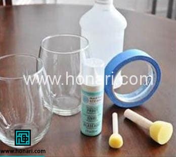 آموزش نقاشی طرح های ساده ویترای روی ظرف های سفره هفت سین