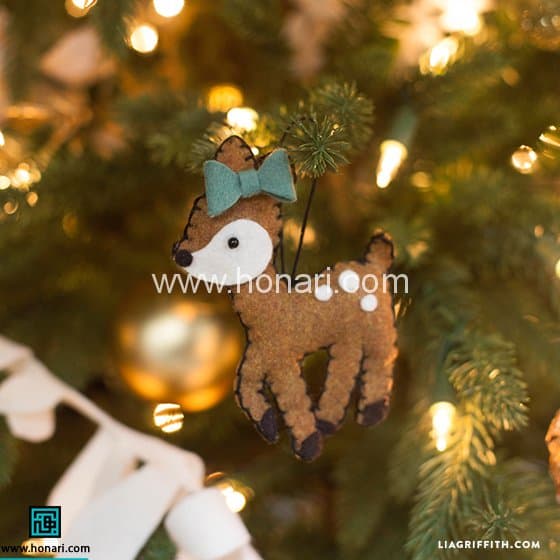 آموزش نمددوزی طرح آهو