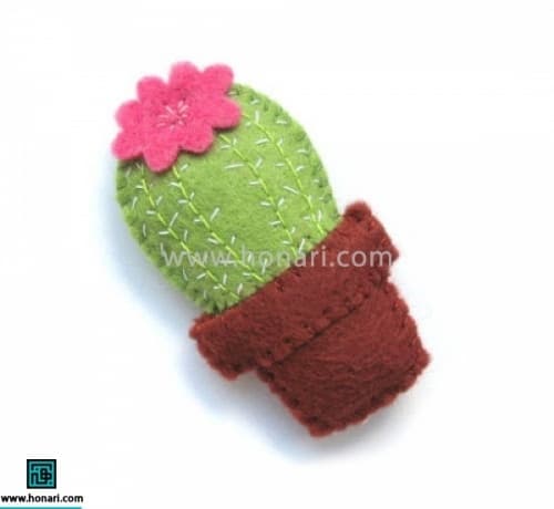 آموزش دوخت کاکتوس نمدی