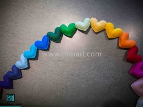 آموزش دوخت قلب نمدی