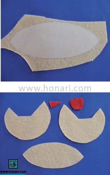 آموزش دوخت عروسک مرغ نمدی