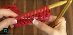 آموزش بافتنی با دو میل مدل شماره 2