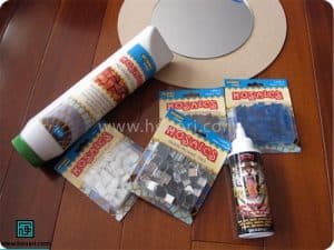آموزش درست کردن قاب آینه با کاشی