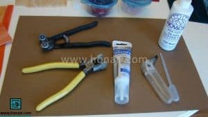 آموزش تابلو معرق کاشی طرح گل روی شیشه