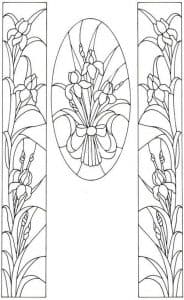 طرح کاشی شکسته گل