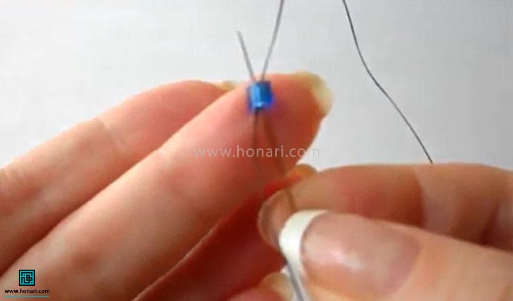 آموزش منجوق بافی با سوزن