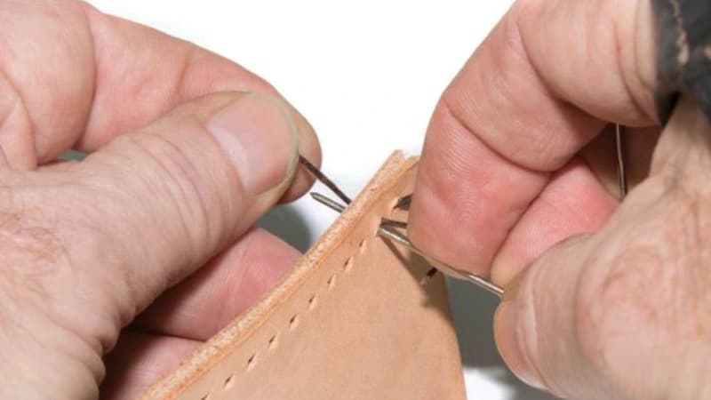 دوخت چرم با دست + آموزش مرحله به مرحله + معرفی انواع دوخت چرم
