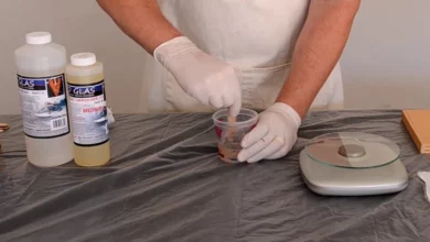 how to mix resin and hardner
